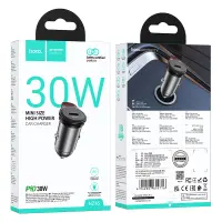 Car Charger Hoco NZ16 Rigorous Mini 30W USB-C Metal Grey