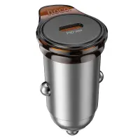 Car Charger Hoco NZ16 Rigorous Mini 30W USB-C Metal Grey