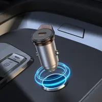 Car Charger Hoco NZ16 Rigorous Mini 30W USB-C Metal Grey
