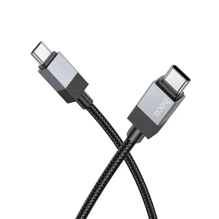 Data Cable Hoco X110 Honorific USB-C to USB-C 60W  Black 1m
