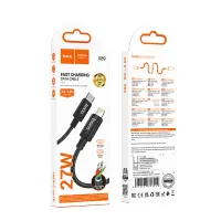 Data Cable Hoco X89 Wind USB-C to Lightning Braided 2m Black