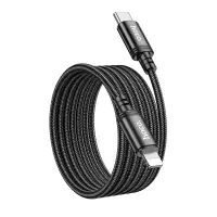Data Cable Hoco X89 Wind USB-C to Lightning Braided 2m Black