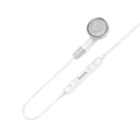 Hands Free Hoco DM53 Unilateral Earphones Stereo USB-C  with Microphone and Operation Control Button 1.2m White Compatible with all Devices
