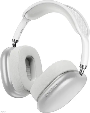 Wireless Stereo Headphone Hoco ESD15 Max Shadow V5.3 400mAh with Micro SD, Microphone and AUX ports Silver