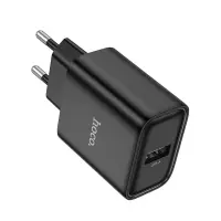Travel Charger Hoco DC72 River with USB-A 5V 2.1A Black