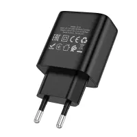Travel Charger Hoco DC72 River with USB-A 5V 2.1A Black