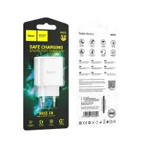 Travel Charger Hoco DC72 River with USB-A 5V 2.1A White