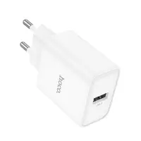 Travel Charger Hoco DC72 River with USB-A 5V 2.1A White