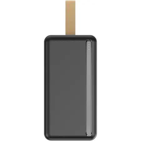Power Bank Wonder WX30C 30000mAh  with 2 x USB-A and 1 x USB-C Output  and LED Battery Display Black