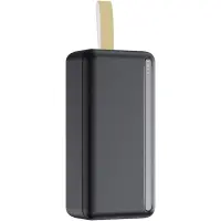 Power Bank Wonder WX30C 30000mAh  with 2 x USB-A and 1 x USB-C Output  and LED Battery Display Black