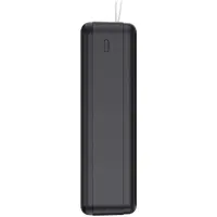 Power Bank Wonder WX30C 30000mAh  with 2 x USB-A and 1 x USB-C Output  and LED Battery Display Black