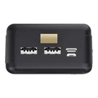 Power Bank Wonder WX30C 30000mAh  with 2 x USB-A and 1 x USB-C Output  and LED Battery Display Black