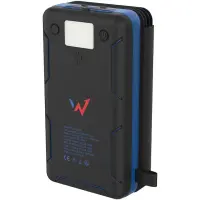 Solar Powerbank Wonder WX20S 20000mAh with 5 Solar Panels, 2 x USB-A and 1 x USB-C Output and Flashlight Black