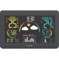 Weather Station - Clock - Alarm Clock Sencor SWS 4900 with Wireless Sensor and LCD Color Screen