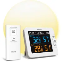 Weather Station - Clock - Alarm Clock Sencor SWS 8600 with Wireless Sensor and LCD Screen