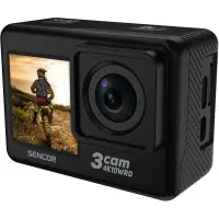 Action Camera Sencor 3CAM 4K10WRD 4k 30Fps 750 mAh 2" and 1.3" TFT Display and Waterproof Case