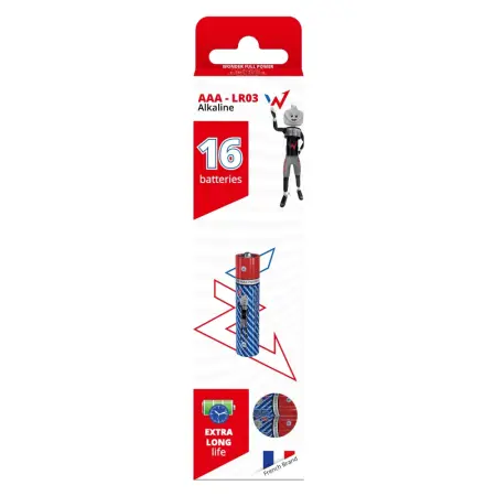 Battery Alkaline Wonder Full Power LR03 size AAA 1.5V Pcs. 16