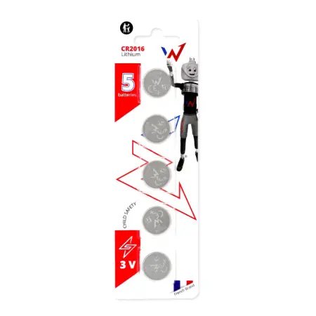 Buttoncell Lithium Wonder CR2016 3V Pcs. 5