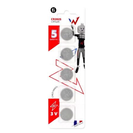 Buttoncell Lithium Wonder CR2025 3V Pcs. 5