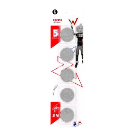 Buttoncell Lithium Wonder CR2450 3V Pcs. 5