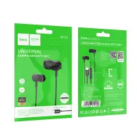 Hands Free Hoco M122 Power Earphones Stereo USB-C with Microphone and Operation Control Button 1.2m Black