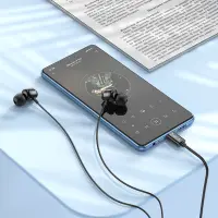 Hands Free Hoco M122 Power Earphones Stereo USB-C with Microphone and Operation Control Button 1.2m Black