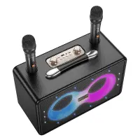 Wireless Speaker Hoco HA8 Ave 40W BT V5.4 TF CARD AUX USB 3000mAh with 2 Wireless Microphones