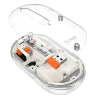 Bluetooth Mouse Hoco GM35 General Wireless with 5 Buttons DPI 1600 Transparent White