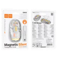 Bluetooth Mouse Hoco GM35 General Wireless with 5 Buttons DPI 1600 Transparent Grey