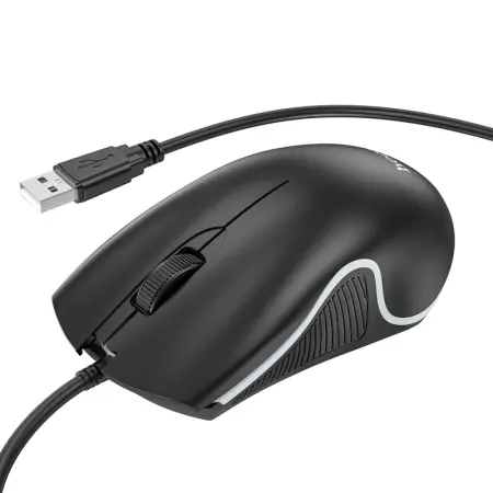 Wired Gaming Mouse Hoco GM19 Enjoy 3 Buttons with Lighting 1000 DPI Black
