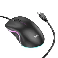 Wired Gaming Mouse Hoco GM19 Enjoy 3 Buttons with Lighting 1000 DPI Black