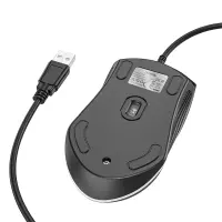 Wired Gaming Mouse Hoco GM19 Enjoy 3 Buttons with Lighting 1000 DPI Black