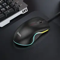 Wired Gaming Mouse Hoco GM19 Enjoy 3 Buttons with Lighting 1000 DPI Black