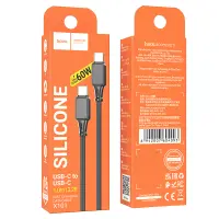 Data Cable Hoco X101 Assistant USB-C to USB-C 60W  Black 1m
