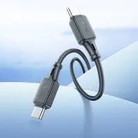 Data Cable Hoco X101 Assistant USB-C to USB-C 60W  Black 1m