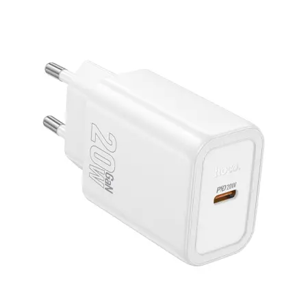 Travel Charger Hoco N60 Gentle Single Port 20W USB-C 5V 3.0A White