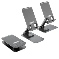 Hoco Phone Desk Aluminum Stand PH50 Ivey 360° Compatible with Devices 4.5"-7" Black