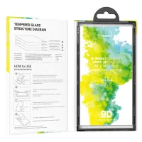 Tempered Glass Hoco A34 Plus 9D Large Arc Dustproof Anti-spy 0.4mm για Apple iPhone 16 Pro Max