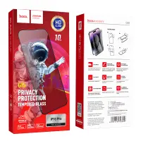 Tempered Glass Hoco Premium Series G15 0.33mm 30 Degrees Privacy Angle για Apple iPhone 16 Pro Set 10 pcs
