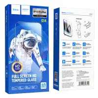 Tempered Glass Hoco Premium Series G14 0.33mm Full Screen Edges Protection HD 3D for Apple iPhone 16 Pro Max Set 10pc