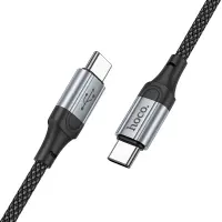 Data Cable Hoco X102 Fresh USB-C to USB-C 60W Braided 1m Black
