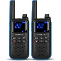 Walkie Talkie Sencor SMR 700 Blue Radio Stations with 16 Channels and Range up to 8 km







