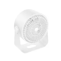 Hoco HX66 Desktop Fan 3000mAh 5 Airflow Speeds with LED Display White