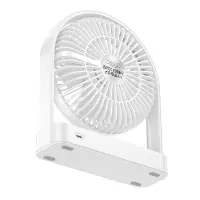 Hoco HX65 Ultra-thin Desktop Fan 2000mAh 3 Airflow Speeds White