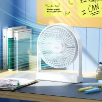 Hoco HX65 Ultra-thin Desktop Fan 2000mAh 3 Airflow Speeds White