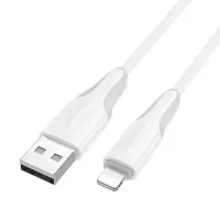 Data Cable Borofone BX119 New USB to Lightning 2.4A 1m White