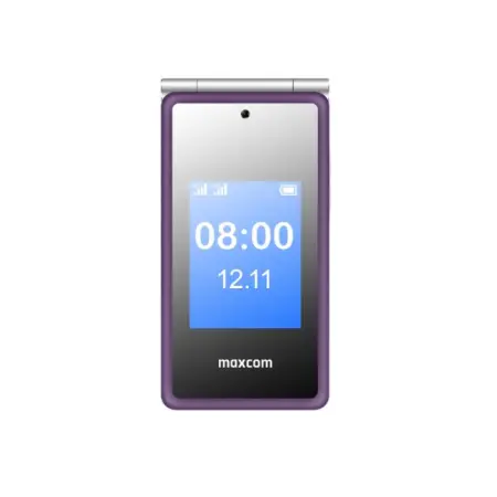 Maxcom MM835(Dual Sim) 3.5"+3,24" with Camera, Flashlight, Radio and Emergency Button Purple