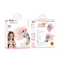 Hoco DV204 Kids Dual HD Camera 2.4" Screen 1200mAh able to Print Photos Pink