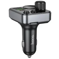 Bluetooth FM Transmitter Hoco E86 Alegria 48W with 2xUSB-A and 1xUSB-C Port BT 5.4 Supports TF Cards