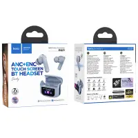 Wireless Hands Free Hoco EQ21 Sandy V5.4 with Active Noise Cancellation and ENC TWS 400mAh 7h Talk Time Blue